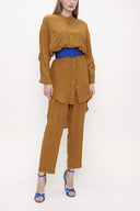Hardal Beli lastikli bol kesim pantolon 41608