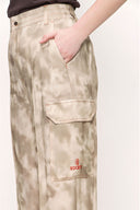 Bej Beli lastikli bol paça pantolon 41614