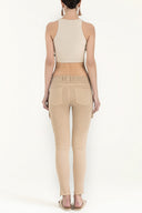 Taş Kargo cepli dar paça denim pantolon 41105