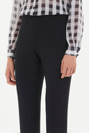 Siyah Beli lastikli krep pantolon 41183