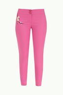 Pembe Nakışlı dar kesim pantolon 41248