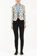 Siyah Yandan cepli boru paça pantolon 41265