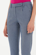 Lacivert Yandan cepli boru paça pantolon 41265