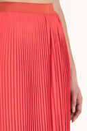 Mercan Yüksek bel piliseli şifon pantolon 41299