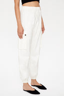 Bej Kargo cepli keten pantolon 41301