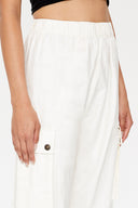 Bej Kargo cepli keten pantolon 41301