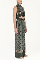 Zümrüt Yüksek bel bol kesim pantolon 41302