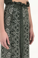 Zümrüt Yüksek bel bol kesim pantolon 41302