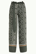 Zümrüt Yüksek bel bol kesim pantolon 41302