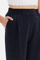 Lacivert Lastikli bol kesim pantolon 41341