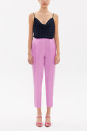 Lila Lastikli bol kesim pantolon 41341