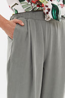 Haki Lastikli bol kesim pantolon 41341