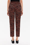 Siyah Kırmızı Lastikli bol kesim pantolon 41341