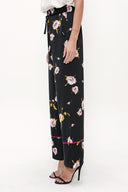 Siyah Beli lastikli bol kesim pantolon 41344