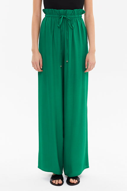 Beli Lastikli Bol Paça Pantolon 41345