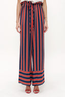 Kırmızı Beli lastikli bol paça pantolon 41346