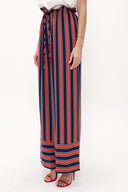 Kırmızı Beli lastikli bol paça pantolon 41346