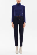 Lacivert Lastikli bol kesim pantolon 41348