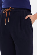 Lacivert Lastikli bol kesim pantolon 41348