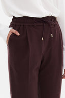 Koyu Kahve Lastikli bol kesim pantolon 41348