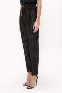 Desenli Lastikli bol kesim pantolon 41348