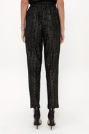 Desenli Lastikli bol kesim pantolon 41348