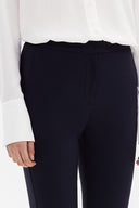 Lacivert Beli lastikli beş cep pantolon 41368