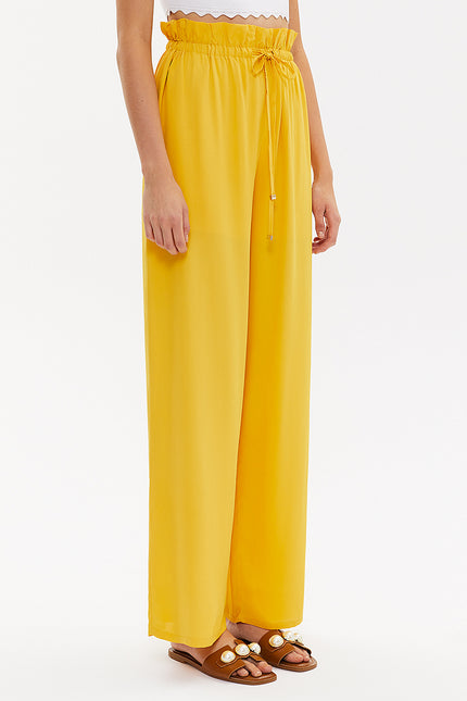 Bol Kesim Beli Lastikli Pantolon 41369