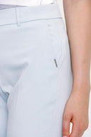 Açık Mavi Beli lastikli boru paça pantolon 41373