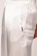 Ekru Beli lastikli bol kesim pantolon 41621