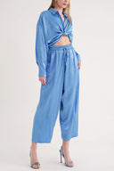 Mavi Beli lastikli bol kesim pantolon 41646