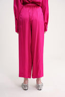 Fuşya Beli lastikli bol kesim pantolon 41646