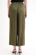 Haki Beli lastikli bol kesim pantolon 41646
