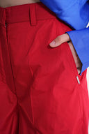 Kırmızı Beli lastikli bol kesim pantolon 41653