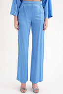 Mavi Beli lastikli bol paça pantolon 41659