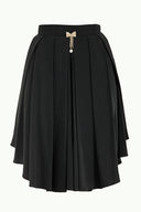 Siyah Pileli  ipek etek 80401