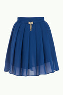 Turkuaz Piliseli mini etek 80452