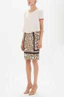Leopar Leopar desenli pamuk etek 80487