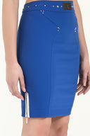 Lacivert Dar kesim pamuk etek 80498