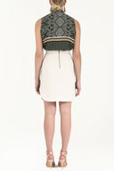 Taş Metal aksesuarlı etek 80536