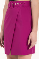 Fuşya Yüksek bel anvelop etek 80699