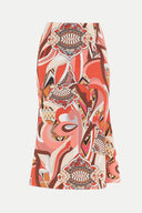 Desenli Beli lastikli baskılı etek 80855