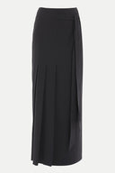 Siyah Bağcık detaylı uzun etek 80980