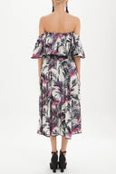 Desenli Yüksek bel pilili etek 81018