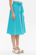 Mavi Lastikli desenli etek 81064
