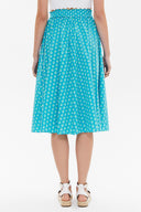 Mavi Lastikli desenli etek 81064