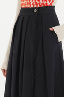 Siyah Anvelop kapama uzun etek 81084