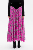 Mor Pileli uzun etek 81087