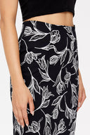 Desenli Diz üstü, düz dar etek 81118