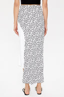 Siyah Beyaz Asimetrik kesim dar etek 81128